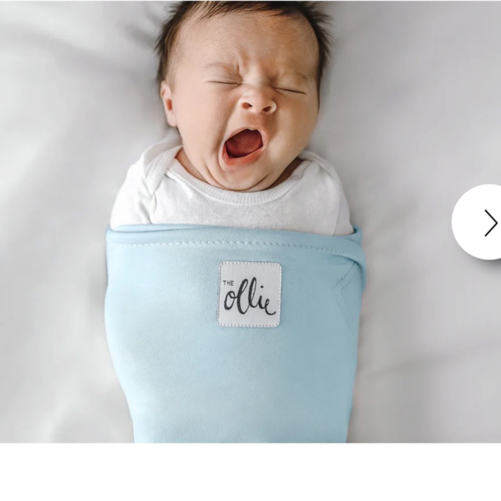Ollie Baby Swaddle in Light Blue